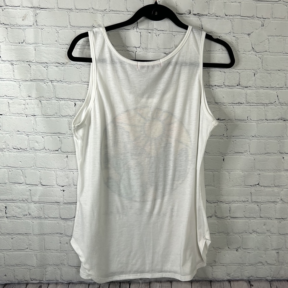 Almost Pink white “Desert Vibes” graphic tank top Sz L - Picture 2 of 4